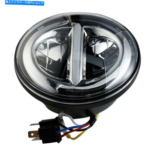 N[p[c 7 "Harley Electra Glide 00~14̂߂̃NLEDvWFN^[tgwbhCgvtBbg 7" Chrome LED Projector Front Headlight Lamp Fit For Harley Electra Glide 00-14