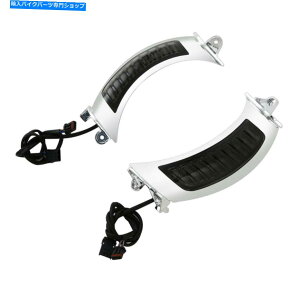 N[p[c Chrome LEDTCh}[J[^[MCgtBbgn[[c[O[hOCh15-19 Chrome LED Side Marker Turn Signal Light Fit For Harley Touring Road Glide 15-19