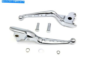 N[p[c N[hnho[Zbg̓n[[ - _rbh\tBbg܂ Chrome Drilled Hand Lever Set fits Harley-Davidson