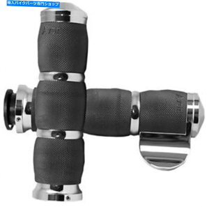 N[p[c GC{GANbV1 "ChNw /Xbg{XpObviIN-AIR-90C-Bj Avon Air Cushion 1" Grips for Indian Chrome w/Throttle Boss (IN-TO-AIR-90C-B)