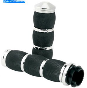 N[p[c GC{GANbVObv1 "gbNN[U[piNj AVON Air Cushion Grips 1" for Metric Cruisers (Chrome)