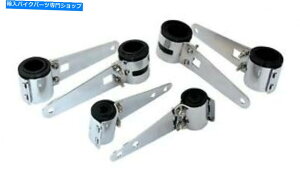 N[p[c bvAEh̃SChrome HeadlightuPbg] Bike It Chrome Headlight Bracket With Wraparound Rubber