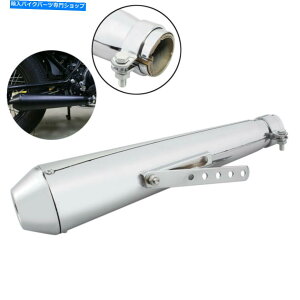 N[p[c Harley Cafe Racer̂߂ChromeI[goC̔rC}t[pCvTCT[jo[T Chrome Motorcycle Exhaust Muffler Pipe Silencer Universal For Harley Cafe Racer
