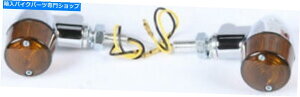 �N���[���p�[�c K��S 226-8335C�X�^�C��2 LED�^�[���M���N����W /�X���[�N�����Y K&S 226-8335C Style 2 Led Turn Signal Chrome W/Smoke Lens�y���s�A���i�z