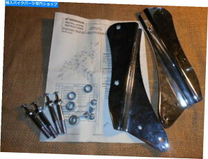 N[p[c NOSz_N[obNXguPbg2001-2007 VT750 DC 08F75-MCR-100F NOS Honda Chrome Backrest Brackets 2001-2007 VT750 DC 08F75-MCR-100F
