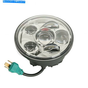 N[p[c Harley Susper Sportster XL883 XL1200̂߂̃EhLEDwbhCgtBbg̃N[5-3 / 4 " Chrome 5-3/4" Round LED Headlight Fit For Harley Softail Sportster XL883 XL1200