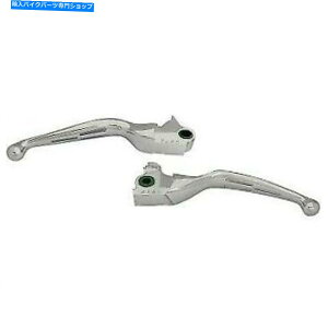 クロームパーツ クロームスロットワイドブレードブレーキ&クラッチレバーセットハーリートライク0610-1980 Chrome Slotted Wide Blade Brake & Clutch Levers Set for Harley Trikes 0610-1980