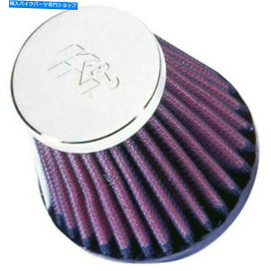 クロームパーツ K&NユニバーサルラウンドテーパーエアフィルターRC-2580クロームエンドキャップ K & N Universal Round Tapered Air Filters RC-2580 Chrome End Cap
