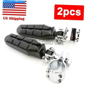 N[p[c jo[TN[GWK[hnCEFCtbgyO1u1~1 / 4vNv Universal Chrome Engine Guard Highway Foot Pegs 1" to 1-1/4" Clamp for Harley US