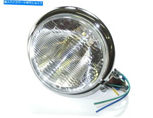 N[p[c {g}EgwbhCgN[5 3/4 "xCcX^CI[goC`bp[{o[ Bottom mount headlight chrome 5 3/4" Bates style Motorcycle chopper Bobber