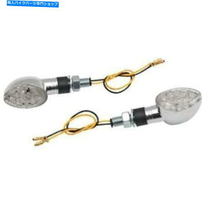 N[p[c KS LEDEg~jXg[NI[oNV[g}[J[Cg K&S LED ULTRA MINI-STALK OVAL CHROME SHORT MARKER LIGHT