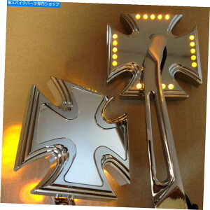 N[p[c Chrome Led Siganl~[NXz_CBR600 99-07GSXR600 92-07 Yama Chrome LED Siganl Mirrors Cross For Honda CBR600 99-07 Suzuki GSXR600 92-07 Yama