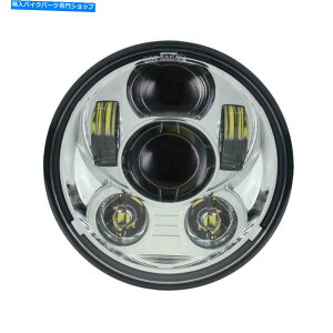クロームパーツ 5.75インチクロムプロジェクションデイメーカーLED電球のヘッドライトはハーレー5.75 " 5.75 INCH CHROME PROJECTION DAYMAKER LED LIGHT BULB HEADLIGHT for Harley 5.75"