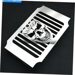 N[p[c Honda Magna VF750 VF750C 1994-04̂߂̓WXeXWG[^[OK[hJo[ Skull Stainless Radiator Grille Guard Cover For Honda Magna VF750 VF750C 1994-04