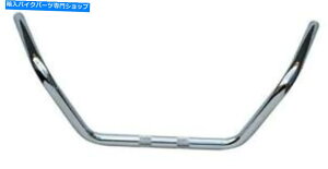 N[p[c Ultima Chrome 1 "n[[ƃJX^񂾃JX^ݏグ̂߂̒x̃obNz[o[ Ultima Chrome 1" Medium Buckhorn Bars For Harley and Custom Knurled and Dimpled