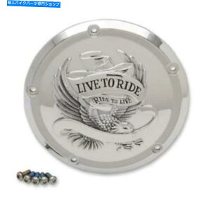 �N���[���p�[�c �n�[���[2016-18 FLH FLT 1107-0554�̂��߂�Drag Chrome Live Derby Cover�ɏ�� Drag Chrome Live to Ride Derby Cover for Harley 2016-18 FLH FLT 1107-0554�y���s�A���i�z