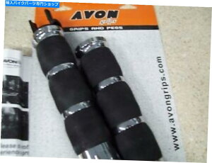 N[p[c NOSGC{1 "N[CoGANbVObv0630-1501 NOS Avon 1" Chrome Rival Air Cushioned Grips 0630-1501