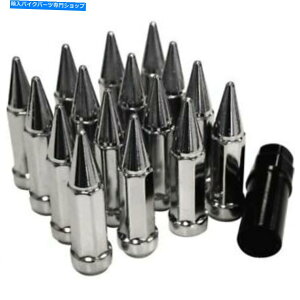 N[p[c Chrome 12mm x 1.50 SedonaXpCNe[p[OibgL[t - ALUG-SC-20BX Chrome 12mm x 1.50 Sedona Spike Tapered Lug Nuts With Key - ALUG-SC-20BX
