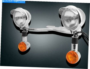 N[p[c ʉ߃X|bg^[VOiz_VhEACE 750 1100 VT1100CN̂߂̃Cgo[ Passing Spot Turn Signals Light Bar For Honda Shadow ACE 750 1100 VT1100C Chrome