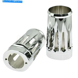 N[p[c 2s[XNtH[Nu[cXC_[Jo[tBbĝ߂̃[hOChJX^tbNX[h 2pcs Chrome Fork Boot Slider Cover Fit For Road Glide Custom FLTRX Road King