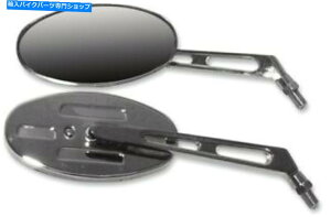 �N���[���p�[�c Emgo Billet Mirror�Z�b�g�ȉ~�Z���X�e���N���[�����j�o�[�T�� Emgo Billet Mirror Set Oval Short Stem Chrome Universal�y���s�A���i�z