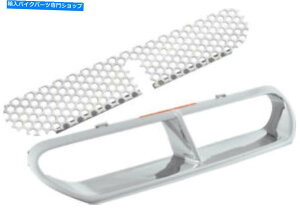 �N���[���p�[�c �V�����E�h91-308WS�Ńr�b�O�o�C�N�p�[�c�t�F�A�����O�x���g�g�������X�N���[���N���[���g���� Big Bike Parts Fairing Vent Trim & Screen Chrome trim with shroud 91-308WS�y���s�A���i�z