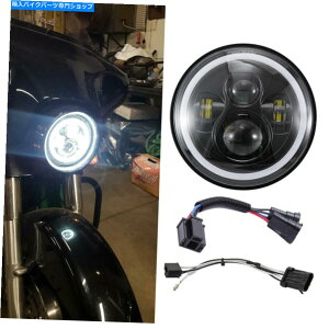 N[p[c 7C`vWFN^[LEDwbhCgn[̃n[[Xg[gOChFLHXSI[goC 7" Projector LED Headlight Halo For Harley Street Glide Special FLHXS Motorcycle