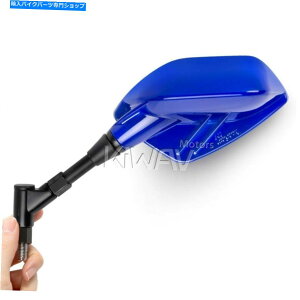 N[p[c tBEBO~[lCr[u[X|[eBbNN[YI[goC Fin wing mirrors navy blue sporty look chrome lens motorcycle