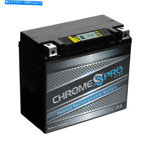 �N���[���p�[�c Harley Davidson�p�N���[���v���o�b�e���[YTX20L-BS IGEL�����\�o�b�e���[ Chrome Pro Battery YTX20L-BS iGel High Performance Battery for Harley Davidson