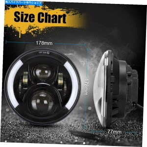 N[p[c Harley Davidson 7 "LEDvWFN^[wbhCgW /E^[VOi̓_ For Harley Davidson 7" LED Projector Headlight W/ Left Right Turn Signal Blinker