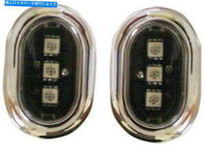 クロームパーツ カスタムダイナミクスアンテナプラグツクロームスモーク用ハーリーストリート&ロードグライド06-17 Custom Dynamics Antenna Plugz Chrome Smoke for Harley Street & Road Glide 06-17