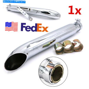 N[p[c 20C`jo[TN[I[goCc[OoCN}t[GL][XgpCv`[uAJ 20 INCH Universal Chrome Motorcycle Touring Bike Muffler Exhaust Pipe Tube USA