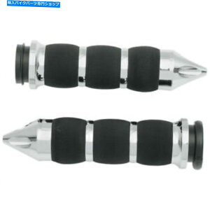 N[p[c Avon ChromeXpCNGANbVObv2008-2017n[[XbgoCC[ Avon Chrome Spike Air Cushioned Grips for 2008-2017 Harley Throttle-by-Wire