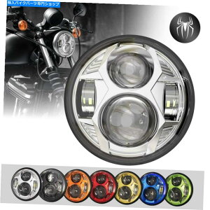 N[p[c XpC_[5.75C`NvWFNVfC[J[LED̃n[[̂߂̓d̃wbhCg SPIDER 5.75 INCH CHROME PROJECTION DAYMAKER LED LIGHT BULB HEADLIGHT for Harley