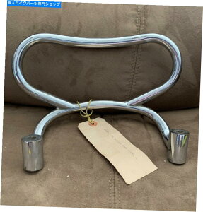 N[p[c re[Wn[[_rbh\N[V[gobNA`[ufAANOS Vintage Harley Davidson Chrome Seat Back, Tube Model A, NOS