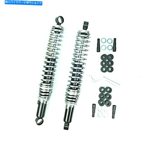 N[p[c z_ubNVbNAu\[o[ڂڂɂ405mmfANXvOXL185 250 500 Honda Black Shock Absorbers Eye to Eye 405mm Dual Chrome Springs XL185 250 500