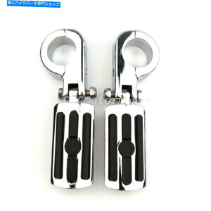 N[p[c ChromeI[goCnCEFCtbgyO1.5 "1 1/2C`n[[̃GWK[h Chrome Motorcycle Highway Foot Pegs 1.5" 1 1/2 inch Engine Guard For Harley