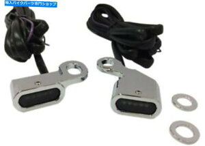 N[p[c DS LEDnho[}[J[CgNX[NYn[[\tg/_Ci/X|[cX^[ DS LED Handlebar Marker Lights Chrome Smoke Lens Harley Softail/Dyna/Sportster