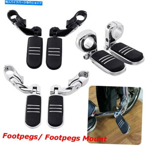 N[p[c 1.25 "n[[Xg[gOCh[hLOnCEFCNbVo[GWK[ĥ߂̑̃yO 1.25" Foot Pegs For Harley Street Glide Road King Highway Crash Bar Engine Guard