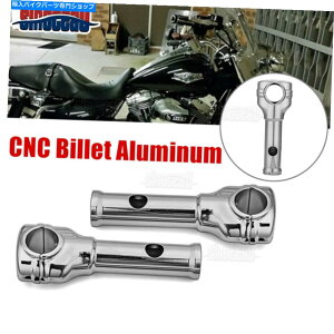 �N���[���p�[�c �B���ꂽ�{���g6 '' Chrome�n���h���o�[�̃��C�U�[�N�����v�̂��߂̃N�����v�̂��߂̃N�����v Hidden Bolt 6'' Chrome Handlebar Risers Clamp For Harley Dyna Softail Touring�y���s�A���i�z