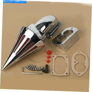 N[p[c 胔J1500 1600̂߂̃NXpCNGAN[i[tB^[1600σXg[N02-09 Chrome Spike Air Cleaner Filter For KAWASAKI Vulcan 1500 1600 Mean Streak 02-09
