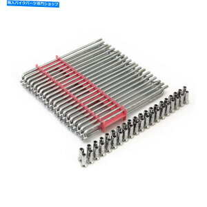 N[p[c 19 "X|[NANA40s[XAW̃X`[zC[nutn[[_rbh\ 19 " Spokes,Chrome,40 Piece,for Harley Davidson With Standard Steel Wheel Hubs