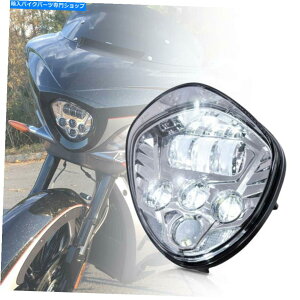 N[p[c ̃NXJg[}Oin}[XxKX̂߂̃NLEDI[goC̃wbhCg Chrome LED Motorcycle Headlight for Victory Cross Country Magnum Hammer Vegas