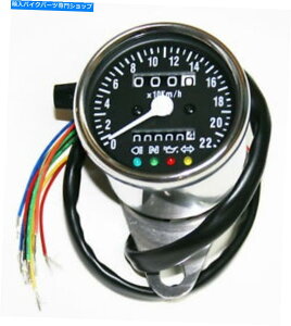 N[p[c JX^~j2.25 "Xs[h[^[ikphj100kph = 2330rpm LEDN{fBubNtFCX Custom Mini 2.25" Speedometer (KPH) 100KPH=2330RPM LED Chrome Body Black Face