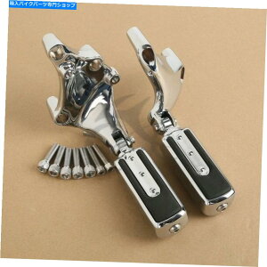 �N���[���p�[�c �n�[���[XL883 1200 Sportster 14-17�p�N�����X�L�b�h�v���[�t�t�b�g�y�O���}�E���g�u���P�b�g Chrome Skid-Proof Footpegs& Mount Brackets for Harley XL883 1200 Sportster 14-17�y���s�A���i�z
