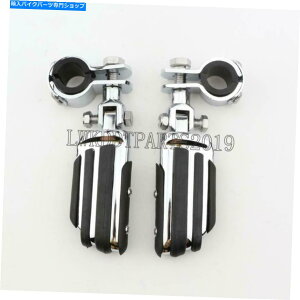 N[p[c }nV-STAR 650 1100 XVS650 XVS1100pN[HtbgyO}EgNv Chrome Highway Foot Pegs Mount Clamps for Yamaha V-star 650 1100 XVS650 XVS1100