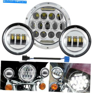 �N���[���p�[�c Chrome 7 LED�w�b�h���C�g+ 4.5���}�n���[�h���C����V�X�^�[�p�̖��̒ʉ߃��C�g Chrome 7 LED Headlight + 4.5 Fog Passing Lights For Yamaha Rord Royal V Star�y���s�A���i�z