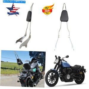 N[p[c }nXVS950 XVčBFpNobNXgEVV[o[AqsIV[g Chrome Backrest Sissy Bar Rear Passenger Pillion Seat for Yamaha XVS950 XV US BF