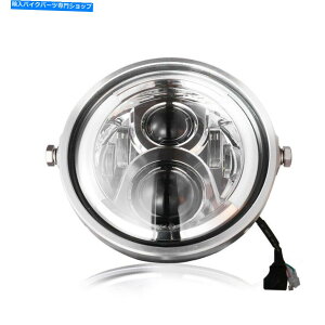 N[p[c N[jo[TI[goC12V LEDvWFN^[n[nC/ LOr[wbhCgwbhv Chrome Universal Motorcycle 12V LED Projector Halo Hi/Lo Beam Headlight Headlamp