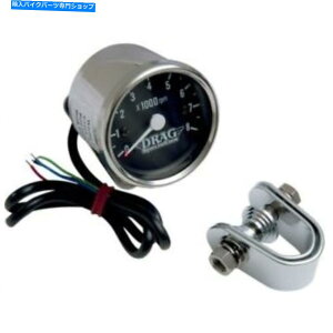 N[p[c hbOXyVeBN[/ubN~jdq8000 RPM^R[^[ Drag Specialties Chrome/Black Mini Electronic 8000 RPM Tachometer For Harley